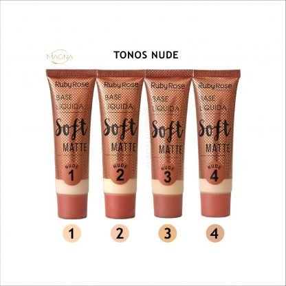 BASE ALTA COBERTURA SOFT MATE PIEL CLARA RUBY ROSE