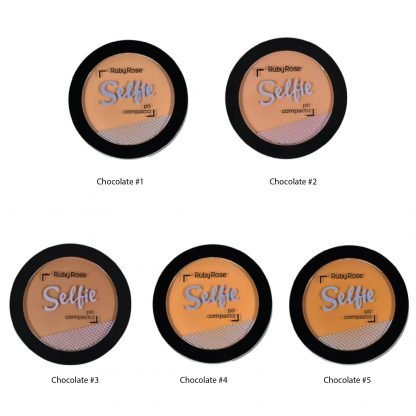 POLVO COMPACTO SELFIE PERFECT PIEL OSCURA RUBY ROSE - Imagen 3