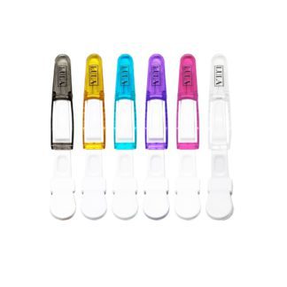 PINZA COCODRILO COLORES X 6 PCS LULA