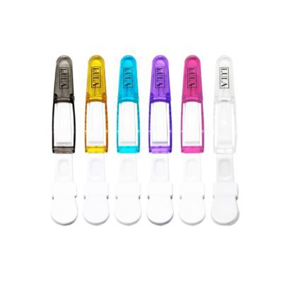 PINZA COCODRILO COLORES X 6 PCS LULA