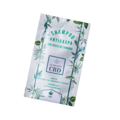 SACHET DE SHAMPOO ANTICASPA CBD (15ML) LA RECETA CBD