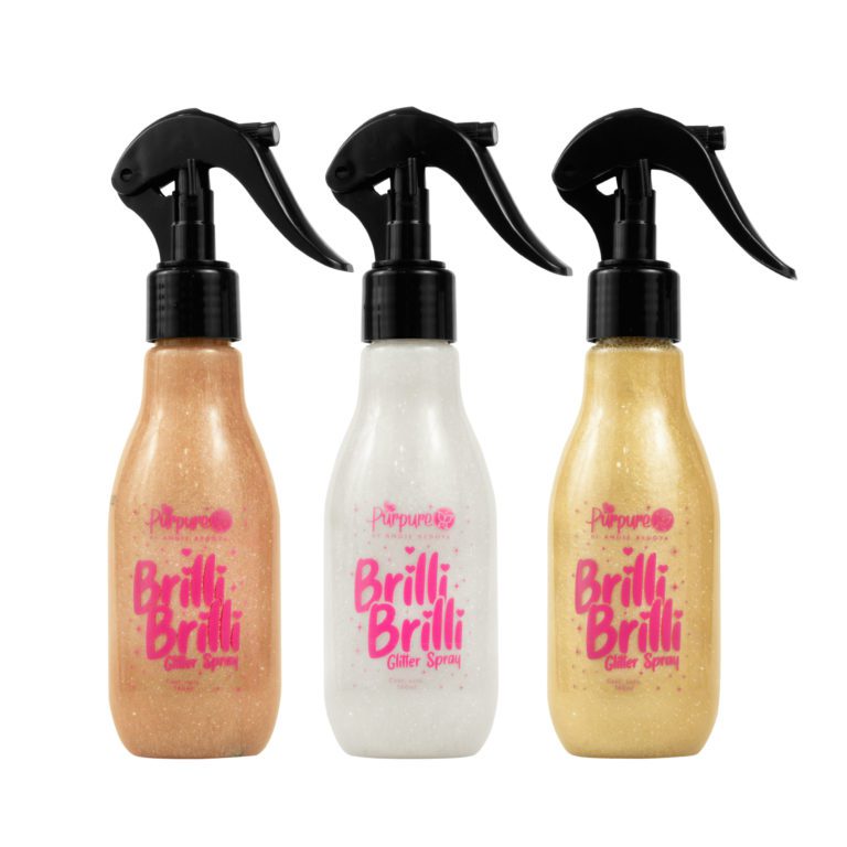 SPRAY GLITTER BRILLI BRILLI 160ML PURPURE Magna Cosmetics