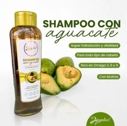 SHAMPOO CON AGUACATE 500ML ANYELUZ - Imagen 2
