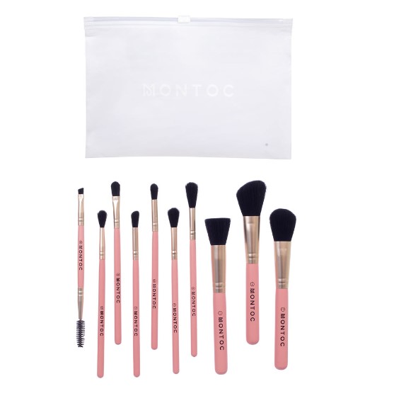 KIT DE BROCHAS POPULAR PEACH X10 LP6009 MONTOC