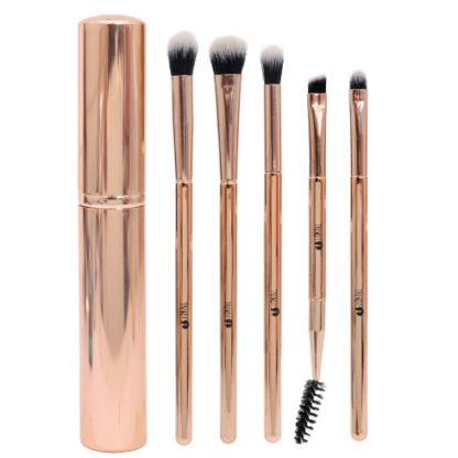 KIT BROCHA OJOS METALICA ORO ROSA KG5 TRENDY