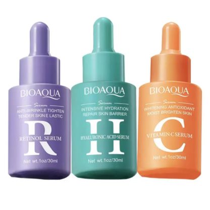 KIT DE SUEROS VITAMINA C RETINOL HIALURONICO X 3 UDS  BIOAQUA - Imagen 2