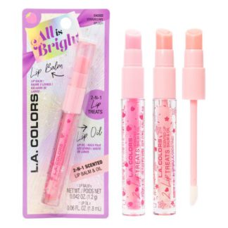 BRILLO 2 EN 1 LA COLORS GLOSS Y BALM C43323 C43322 LA COLORS