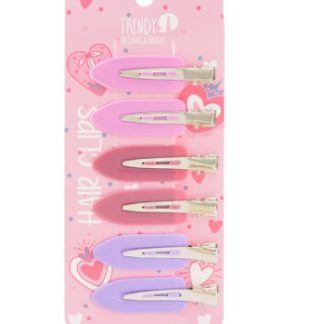 HAIR CLIPS X 6  HCT1852 TRENDY
