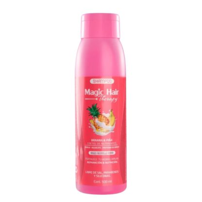 SHAMPOO BANANA Y PIÑA PARA CABELLO SECO 500ML MAGIC HAIR THERAPY