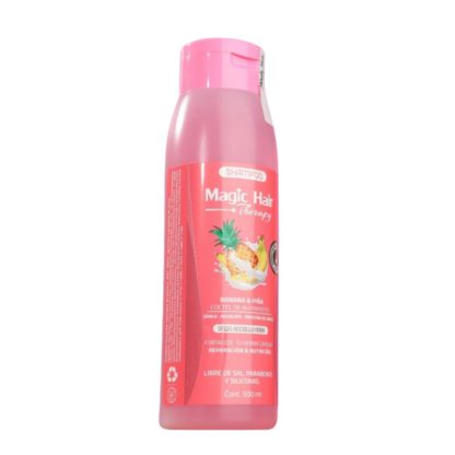 SHAMPOO BANANA Y PIÑA PARA CABELLO SECO 500ML MAGIC HAIR THERAPY - Imagen 2