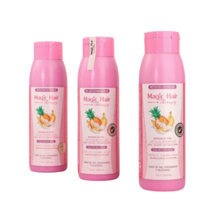 ACONDICIONADOR BANANA Y PIÑA PARA CABELLO SECO 500ML MAGIC HAIR THERAPY - Imagen 2