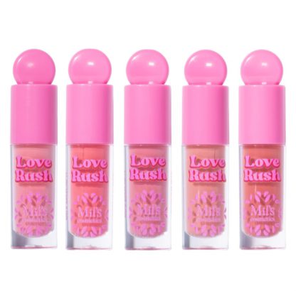 BFL01 SET DE RUBORES LIQUIDOS X 5 LOVE RUSH  MIIS COSMETICS