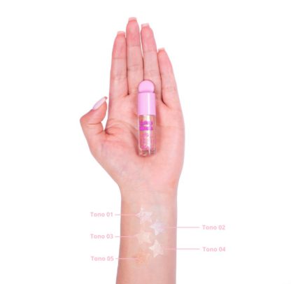 BFL02 SET DE ILUMINADORES LIQUIDOS X 5 LOVE RUSH  MIIS COSMETICS - Imagen 2