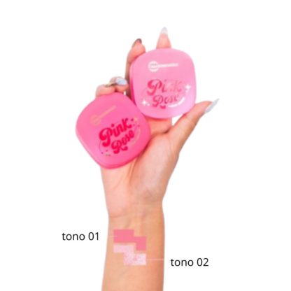 Ppr03 Rubor Luminoso. Colección Pink Rose  Miis Cosmetics - Imagen 2