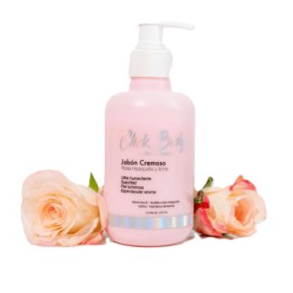 JABON CREMOSO DE ROSA Y LICHIS  CLICK HAIR