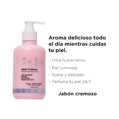 JABON CREMOSO DE ROSA Y LICHIS  CLICK HAIR - Imagen 2