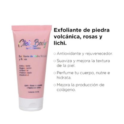 EXFOLIANTE CORPORAL DE ROSAS  CLICK HAIR - Imagen 2