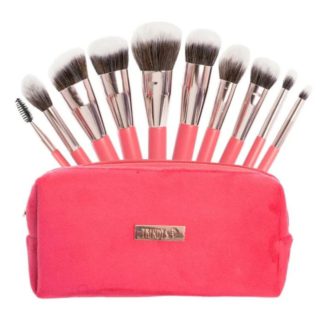KIT DE BROCHAS X10 ROSA TERCIOPELO STN-BRT2287 TRENDY