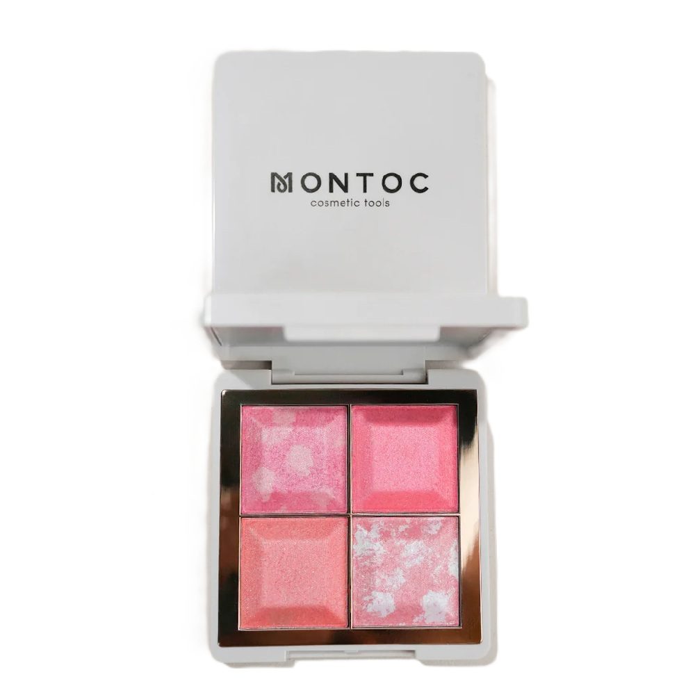 Paleta Light Set Montoc Bronzer Rubor Iluminador Aurora 24Gr