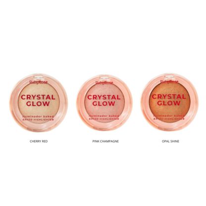 Iluminador Compacto Ruby Rose Crystal Glow Hb M700