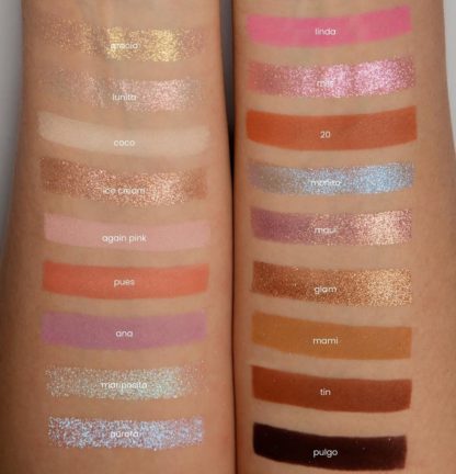 Paleta Sombras Y Pigmentos Luna Estefa Gomez - Alta Pigmentacion Y Brillo Miis Cosmetics - Imagen 2