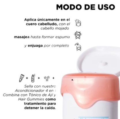 Shampoo De Aji 300Ml Click Hair - Imagen 2