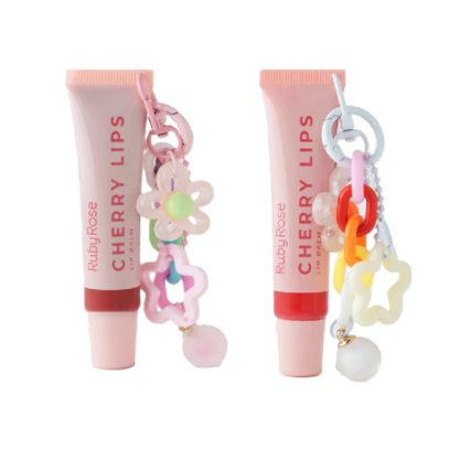 Balsamo Labial Lip Balm Cherry Lips + Charm Ruby Rose
