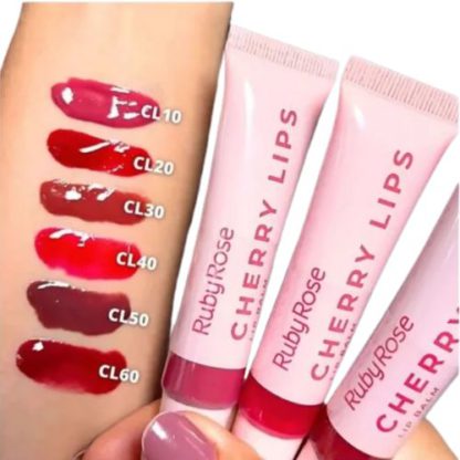 Balsamo Labial Lip Balm Cherry Lips + Charm Ruby Rose - Imagen 2