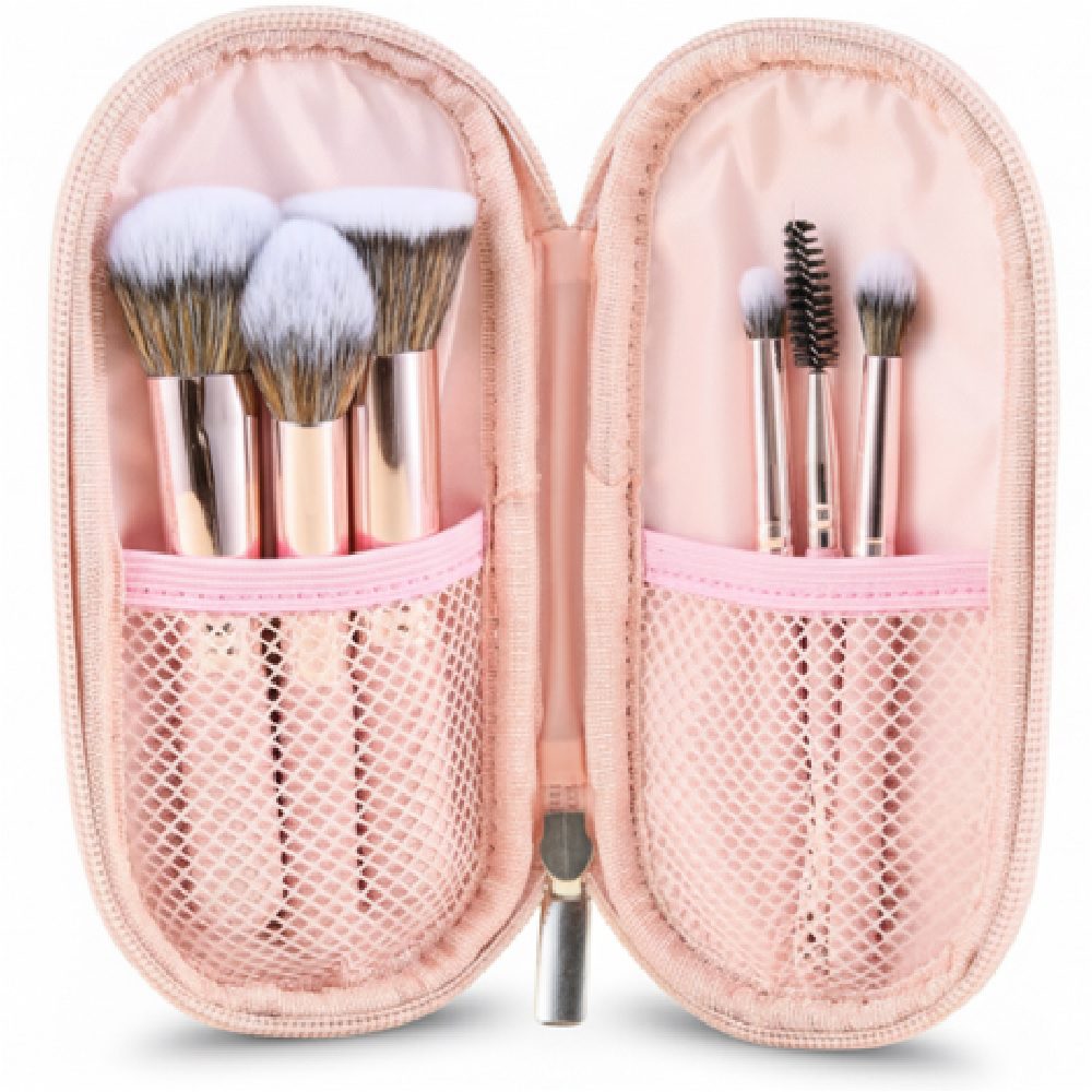 Kit De Brochas Pink Travel X6 Kitat7 Lula