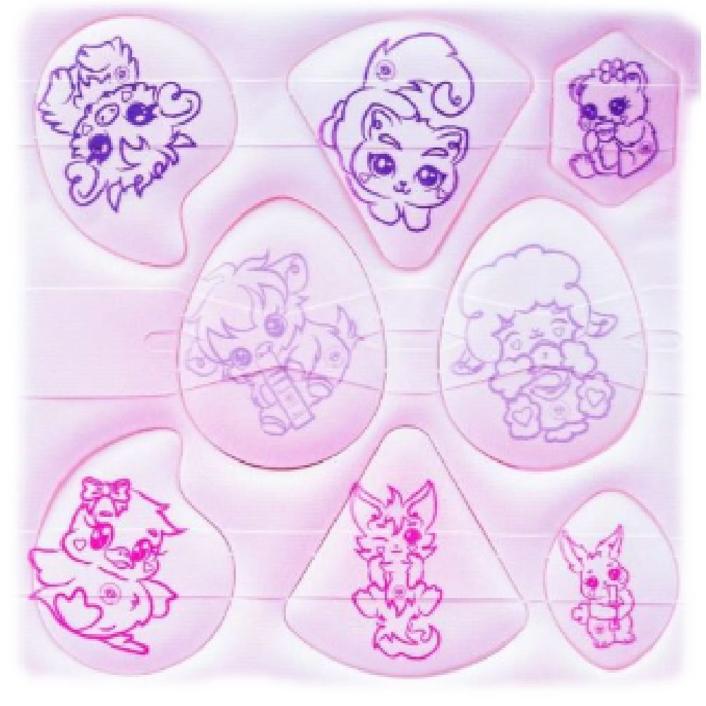 Bloom Borlas Bloomshell Set X- 8 Animalitos  L-Pb65321 Bloomshell