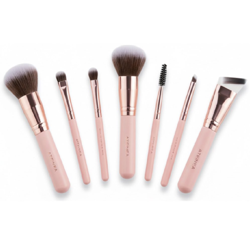 Kit De Brochas Pink Travel X6 Kitat7 Lula - Imagen 2