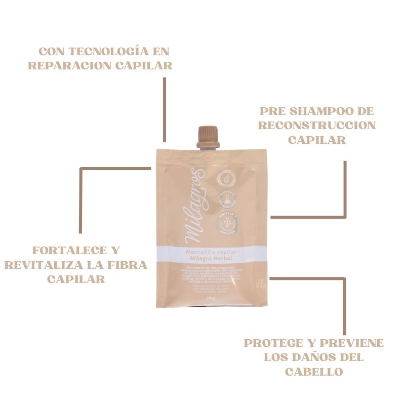 Doy Pack Tratamiento Herbal Milagros 100G - Imagen 2