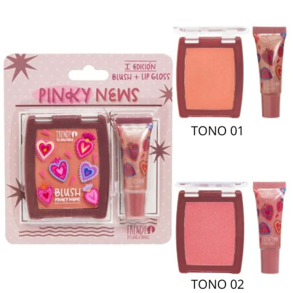 Kit Rubor Y Gloss Pinky News 11 G Ref Kpn2248 Trendy