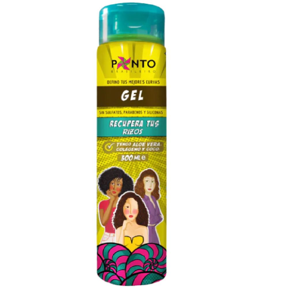 Gel Definidor Ponto Gel Para Rizos Y Crespos 300Ml